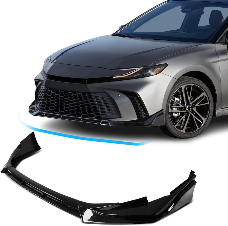 Archaic Front Bumper Lip Spoiler Compatible for 9th Gen 2025 2026 Toyota Camry SE XSE,Splitter Under Chin Spoiler Body Kit Camry Accessories（Not Fit for with DRL & Fog Lights Models） - Image 1